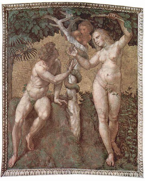 "Adam und Eva" by Raffaello Sanzio, 1508