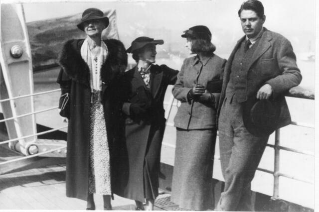 Painter Lucille Corcos (second from left)