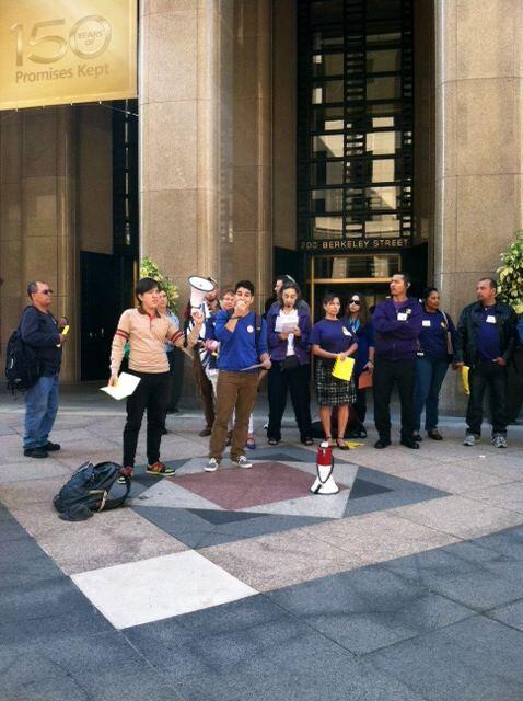 Erica Concors Speaking at Justice for Janitors