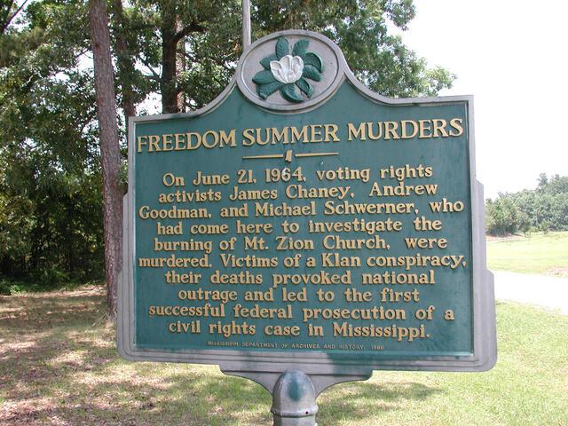 Freedom Summer Murders Memorial, Jackson, Mississippi