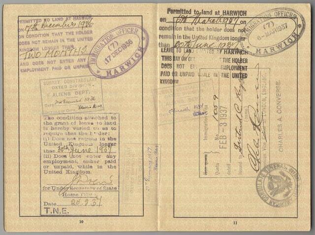 Dr. Gertrude Reyersbach's Passport, 1937