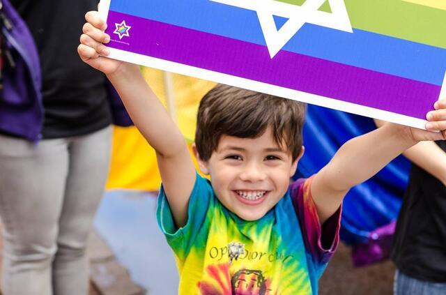 Young Child Holds Sign at the Boston Pride Parade, 2013