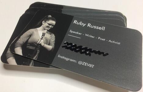 Ruby Russell's Business Card