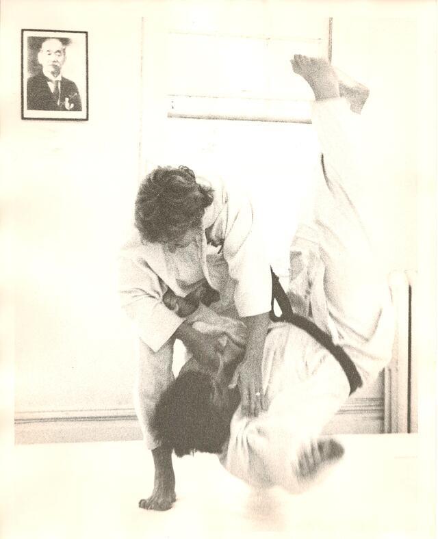 Rusty Kanokogi Performing Judo