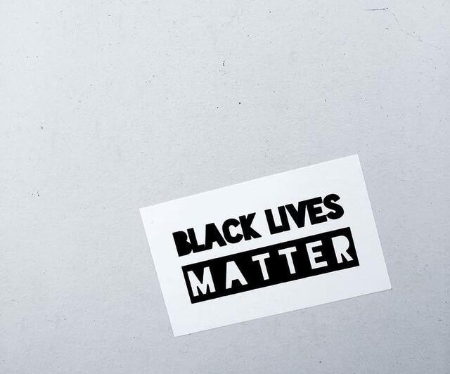 Black Lives Matter Poster on wall
