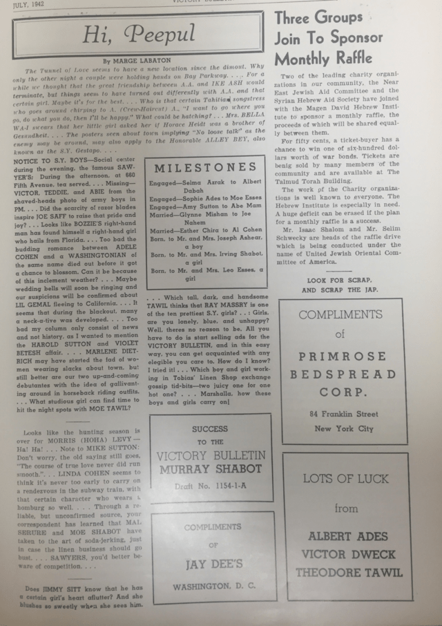 Selection from the Victory Bulletin