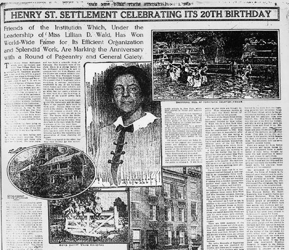 Henry Street Celebrates its 20th Birthday, 1913