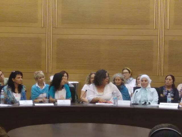 Members of Women Wage Peace at the Knesset